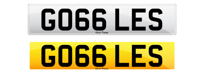 GO66 LES REPLACEMENT NUMBER PLATES GO66 LES REPLACEMENT NUMBER PLATES